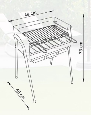 Barbacoa Carbon Desmontable Iberia